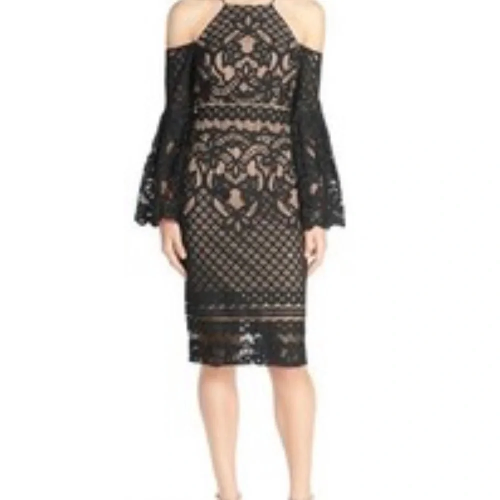 Bardot Black Lace Dress - Picture 2 of 9